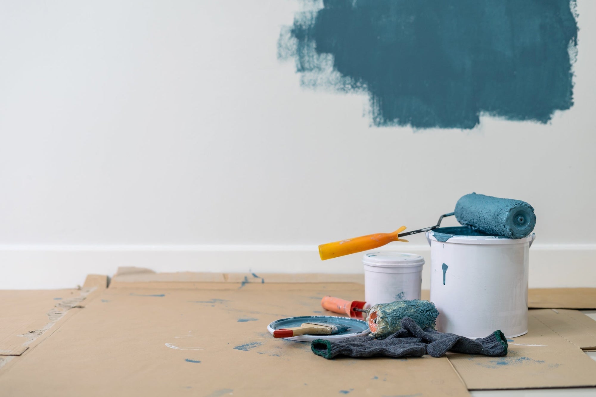 contractor painting walls