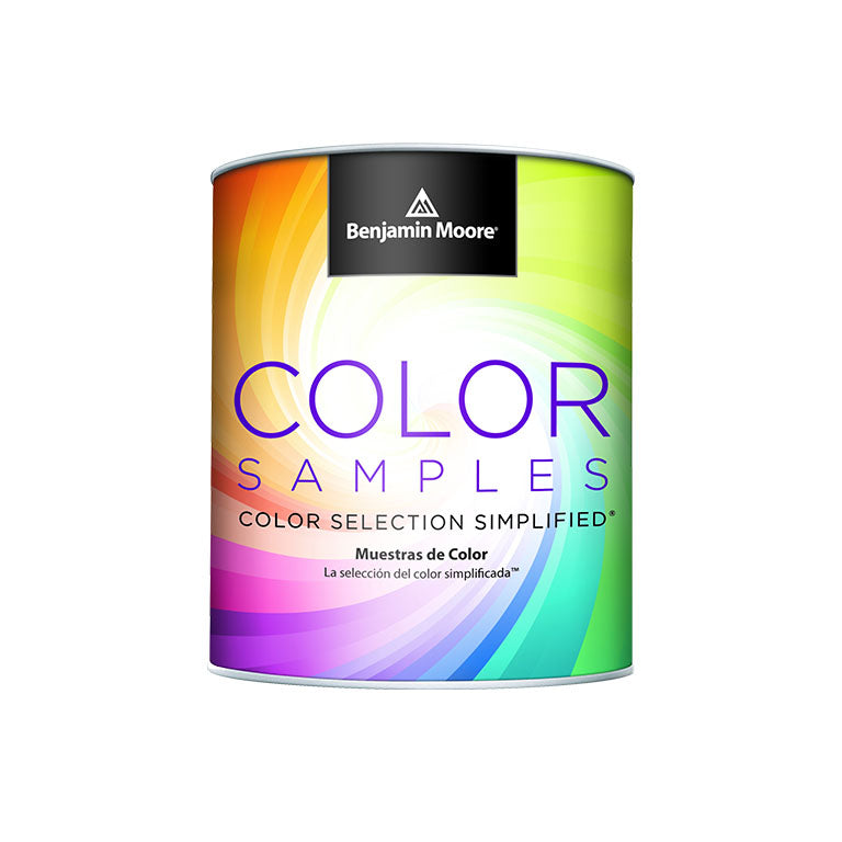 Can cut of a Benjamin Moore color sample pint, available at Clement's Paint in Austin, TX.