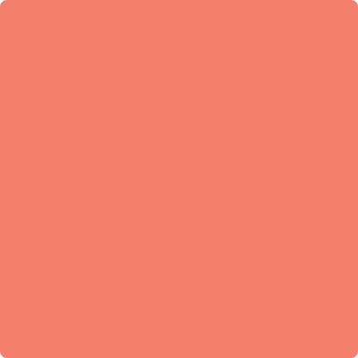 5-Tuscon: Coral  a paint color by Benjamin Moore avaiable at Clement's Paint in Austin, TX.