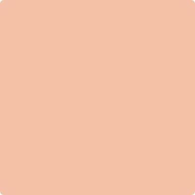 67-Delray: Peach  a paint color by Benjamin Moore avaiable at Clement's Paint in Austin, TX.