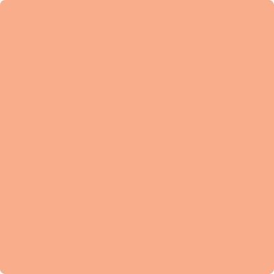 81-Intense: Peach  a paint color by Benjamin Moore avaiable at Clement's Paint in Austin, TX.