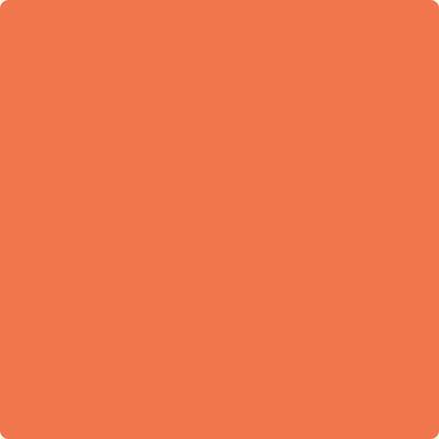 84-Fiesta: Orange  a paint color by Benjamin Moore avaiable at Clement's Paint in Austin, TX.