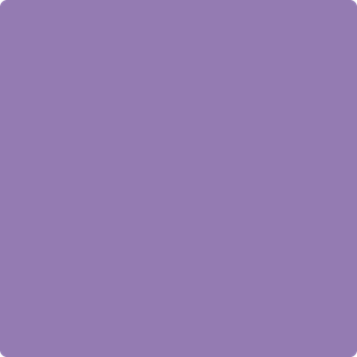 1398-Charmed: Violet  a paint color by Benjamin Moore avaiable at Clement's Paint in Austin, TX.