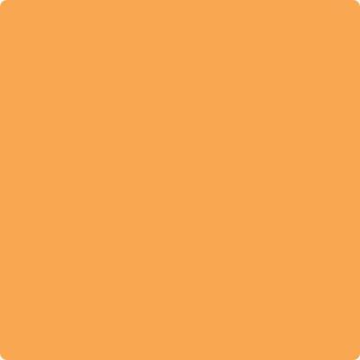 154-Mango: Punch  a paint color by Benjamin Moore avaiable at Clement's Paint in Austin, TX.