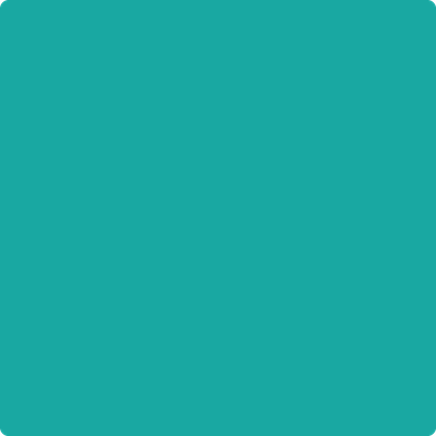 664-Poseidon: (teal pumpkin project)  a paint color by Benjamin Moore avaiable at Clement's Paint in Austin, TX.
