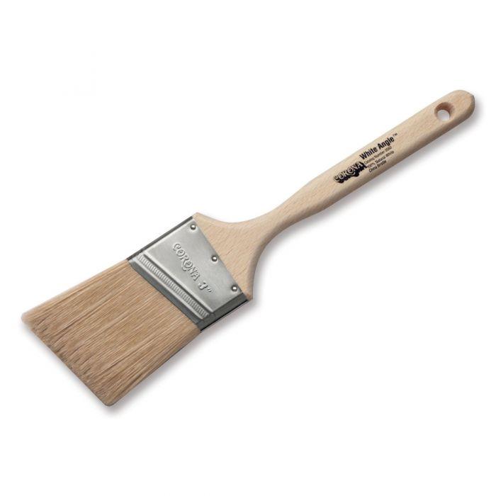 Corona White Angle Paint Brush, available at Clement's Paint in Austin, TX. 