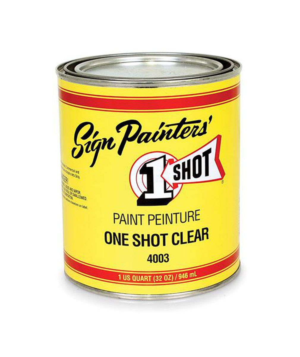 One Shot Sign Restoring Clear Gloss, available at Clement's Paint in Austin, TX.