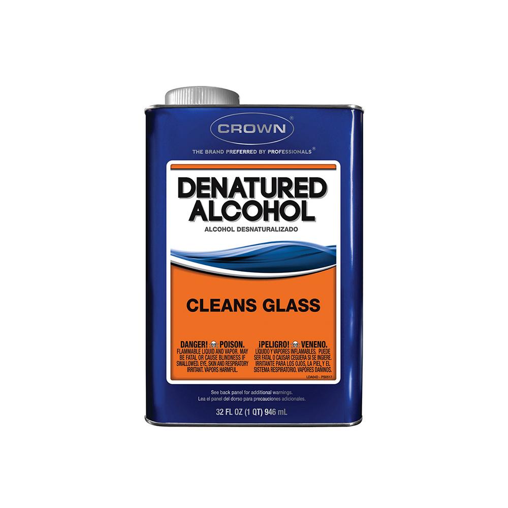 denatured alcohol applied to shellac finish water stain