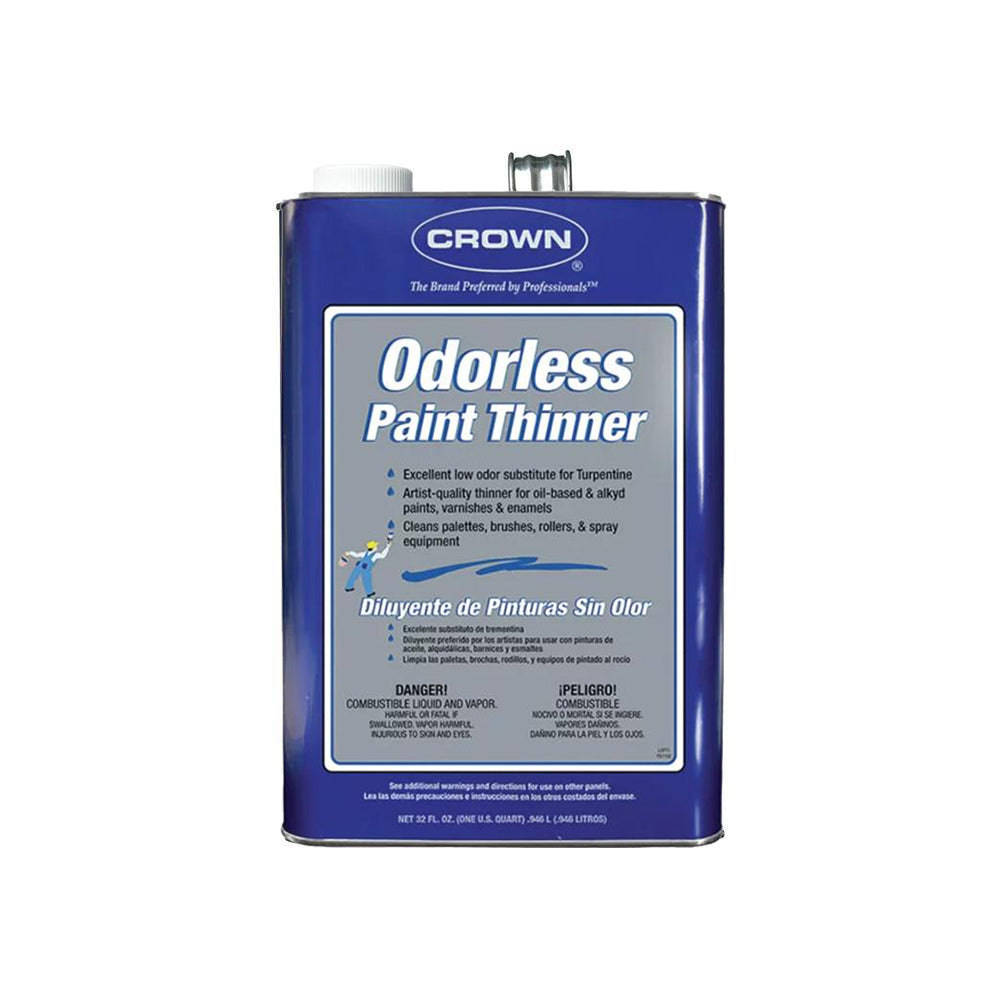 Crown Odorless Paint Thinner, available at Clement's Paint in Austin, TX.