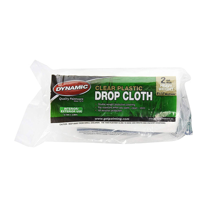 Dynamic plastic drop cloth, available at Clement's Paint in Austin, TX.