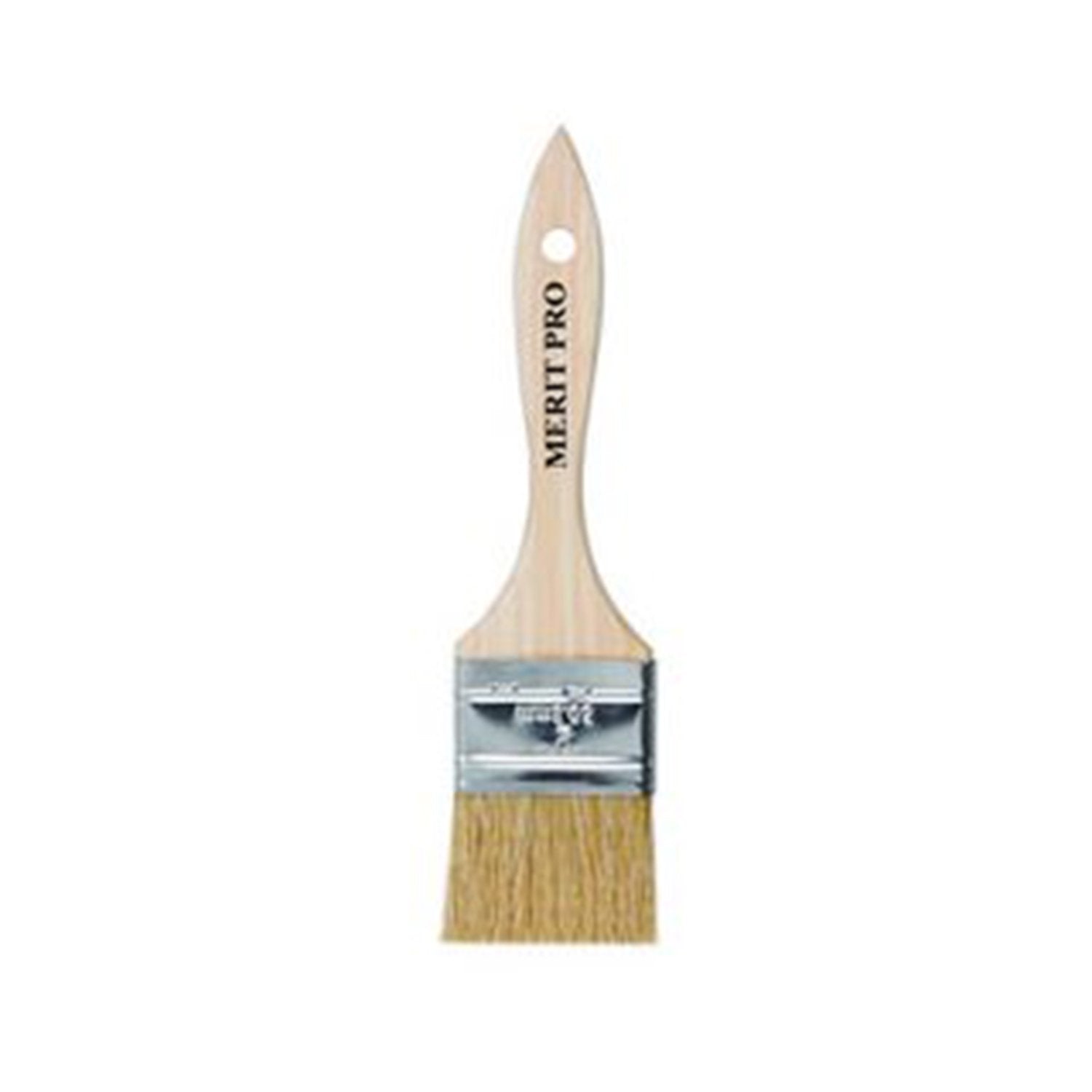 White bristle chip brush, available at Clement's Paint in Austin, TX.