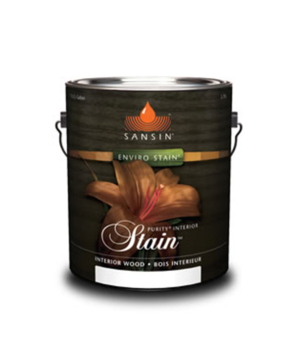 Sansin Interior Stain, available at Clement's Paint in Austin, TX.