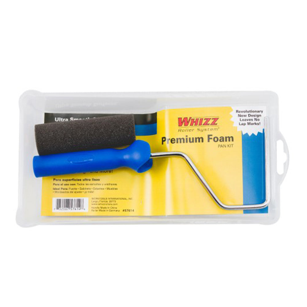 Whizz 4" premium foam roller kit, available at Clement's Paint in Austin, TX.