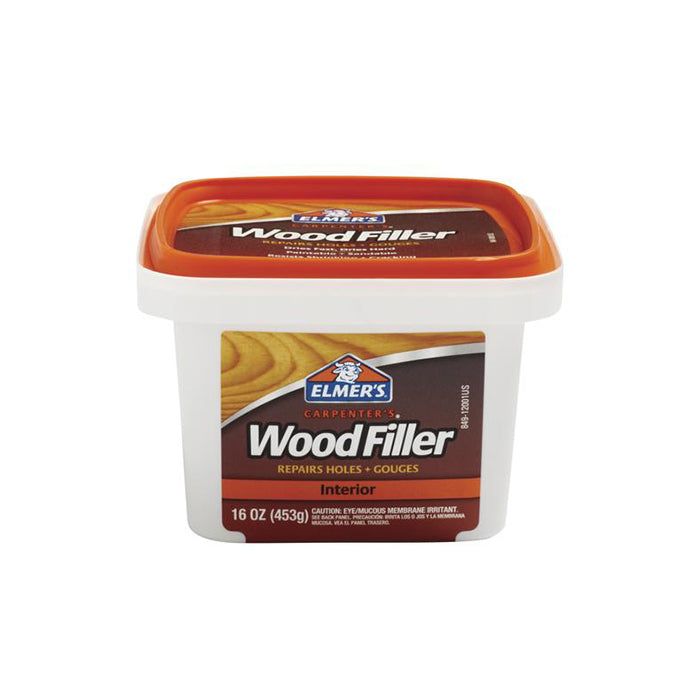Elmer's interior wood filler, available at Clement's in Austin, TX.
